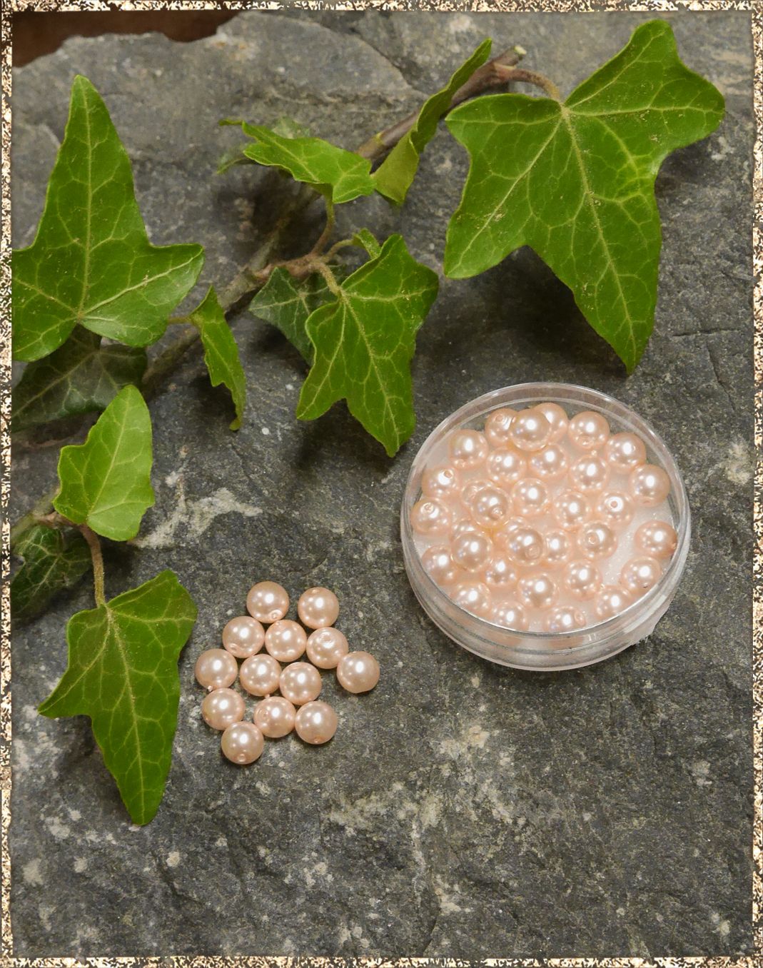 Perlen perlrosé 6 mm